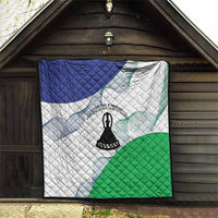 Lesotho Quilt Coat Of Arms With Kente Pattern - Wonder Print Shop