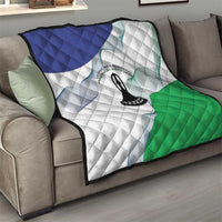 Lesotho Quilt Coat Of Arms With Kente Pattern - Wonder Print Shop