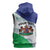 Personalized Lesotho Sleeveless Hoodie Coat Of Arms With Kente Pattern - Wonder Print Shop