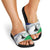 Lesotho Slide Sandals Coat Of Arms With Kente Pattern - Wonder Print Shop