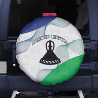 Lesotho Spare Tire Cover Coat Of Arms With Kente Pattern - Wonder Print Shop