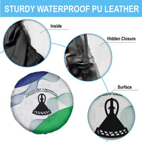 Lesotho Spare Tire Cover Coat Of Arms With Kente Pattern - Wonder Print Shop