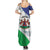 Personalized Lesotho Summer Maxi Dress Coat Of Arms With Kente Pattern - Wonder Print Shop