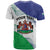 Personalized Lesotho T Shirt Coat Of Arms With Kente Pattern - Wonder Print Shop