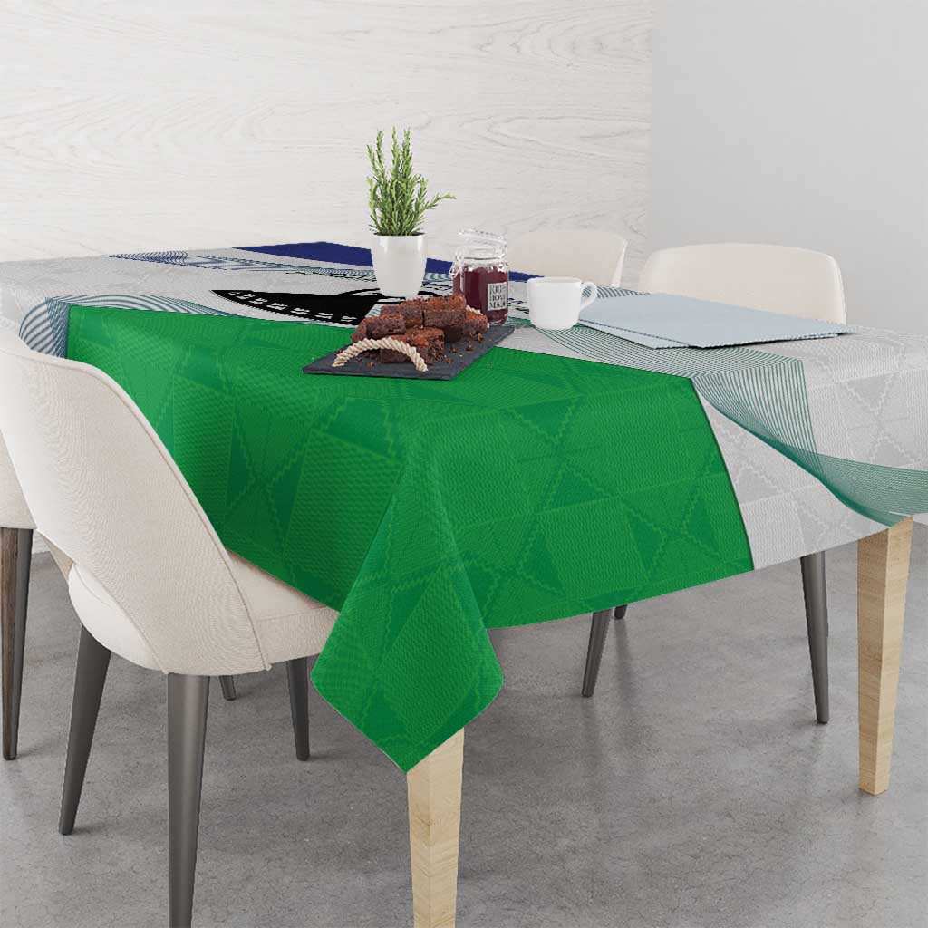 Lesotho Tablecloth Coat Of Arms With Kente Pattern - Wonder Print Shop