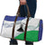 Lesotho Travel Bag Coat Of Arms With Kente Pattern - Wonder Print Shop