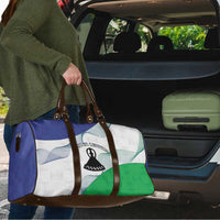 Lesotho Travel Bag Coat Of Arms With Kente Pattern - Wonder Print Shop