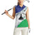 Personalized Lesotho Women Sleeveless Polo Shirt Coat Of Arms With Kente Pattern - Wonder Print Shop