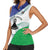 Personalized Lesotho Women Sleeveless Polo Shirt Coat Of Arms With Kente Pattern - Wonder Print Shop