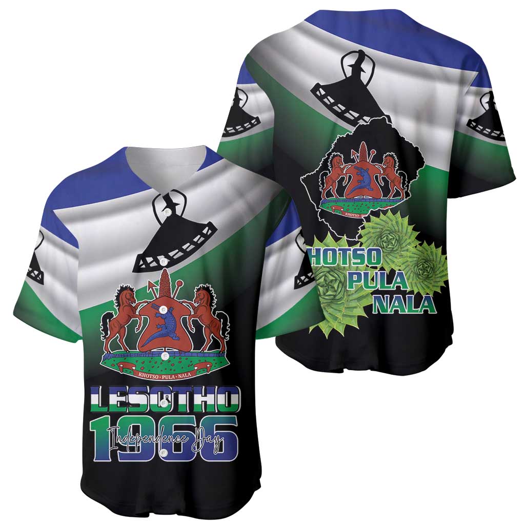 Lesotho 1966 Baseball Jersey Happy Independence Day - Wonder Print Shop