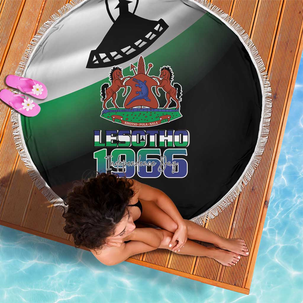 Lesotho 1966 Beach Blanket Happy Independence Day - Wonder Print Shop