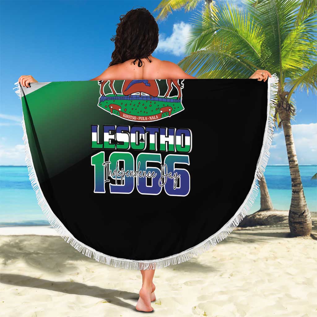 Lesotho 1966 Beach Blanket Happy Independence Day - Wonder Print Shop