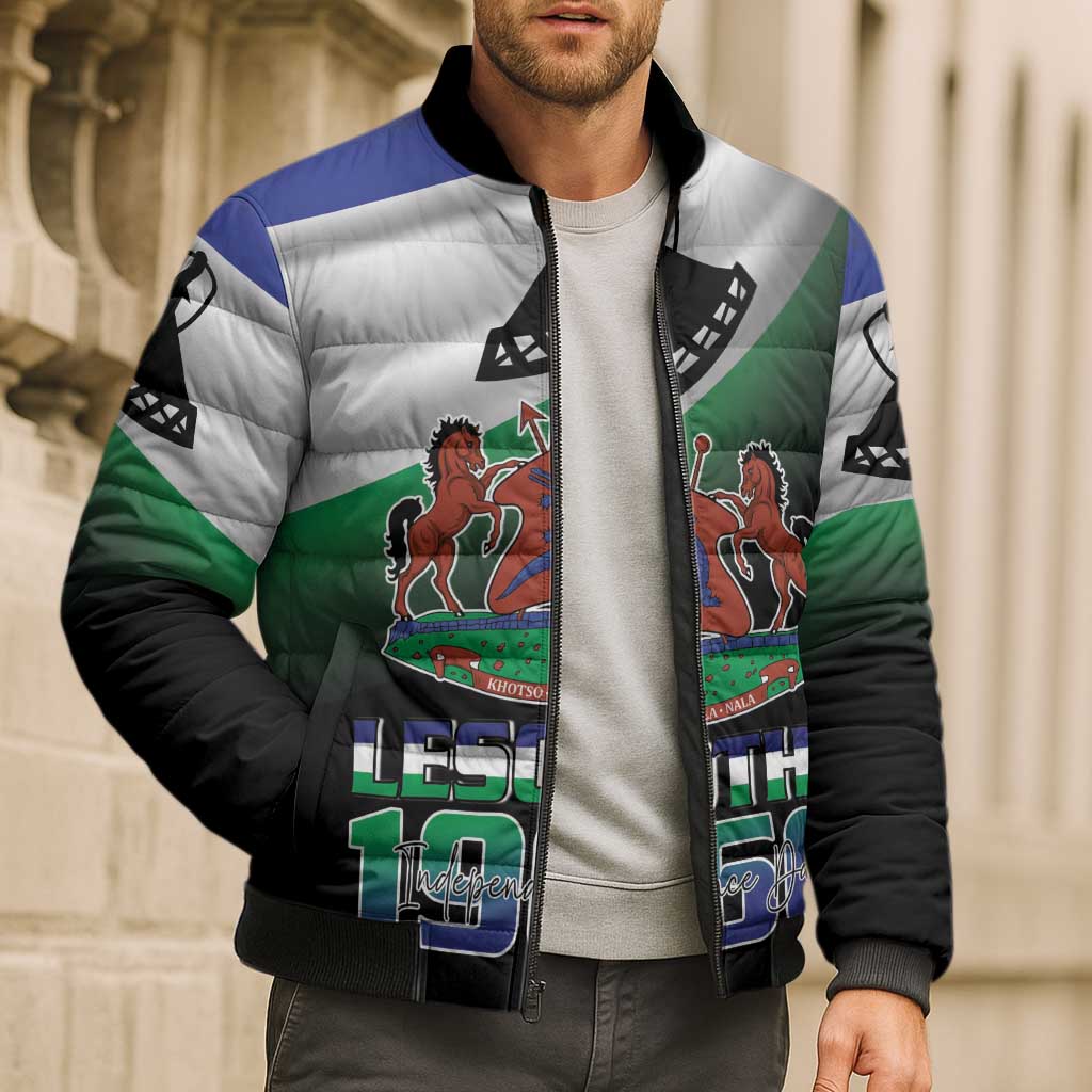 Lesotho 1966 Bomber Puffer Jacket Happy Independence Day - Wonder Print Shop