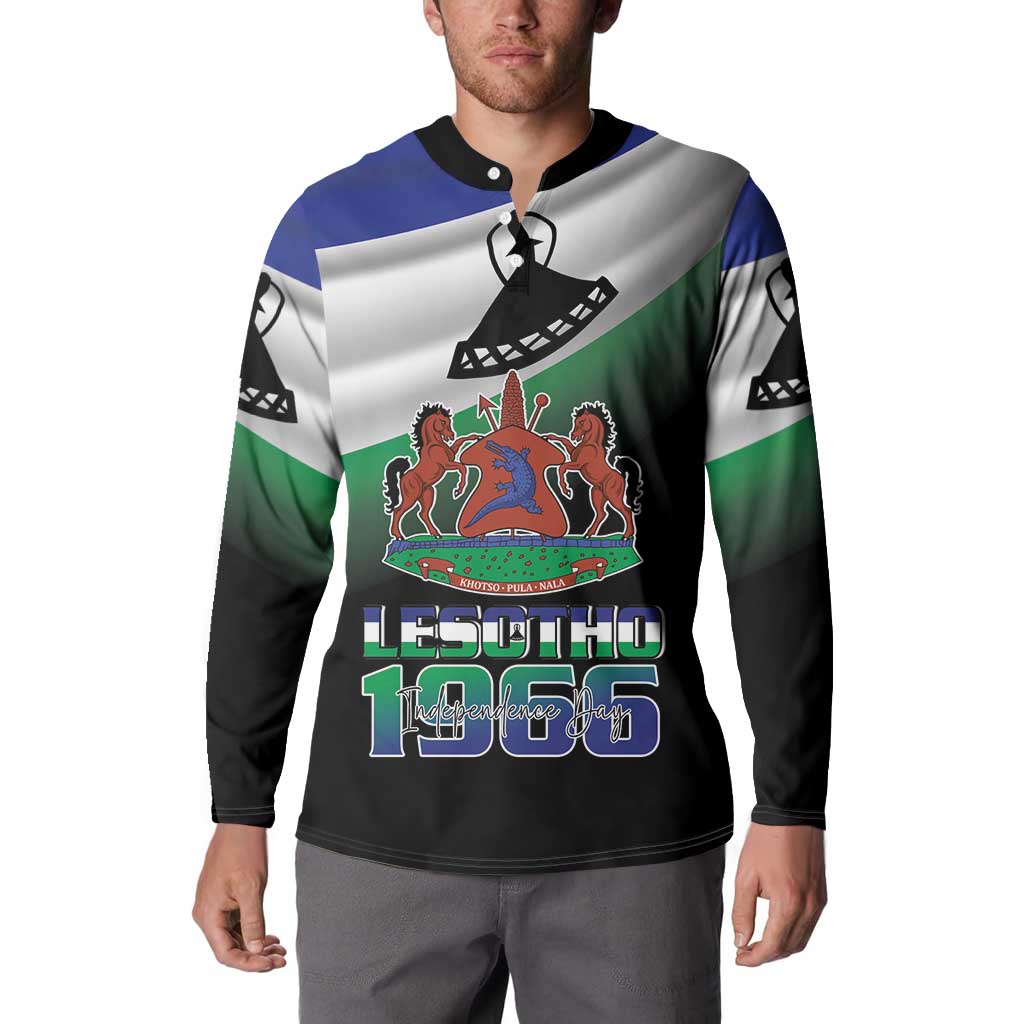 Lesotho 1966 Button Sweatshirt Happy Independence Day - Wonder Print Shop