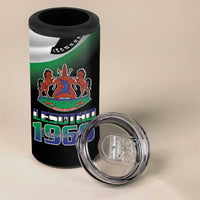 Lesotho 1966 4 in 1 Can Cooler Tumbler Happy Independence Day - Wonder Print Shop