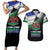 Lesotho 1966 Couples Matching Short Sleeve Bodycon Dress and Hawaiian Shirt Happy Independence Day - Wonder Print Shop