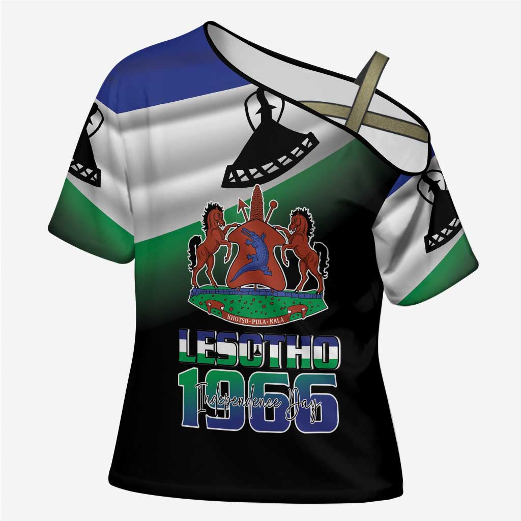 Lesotho 1966 Cross Shoulder Shirt Happy Independence Day - Wonder Print Shop