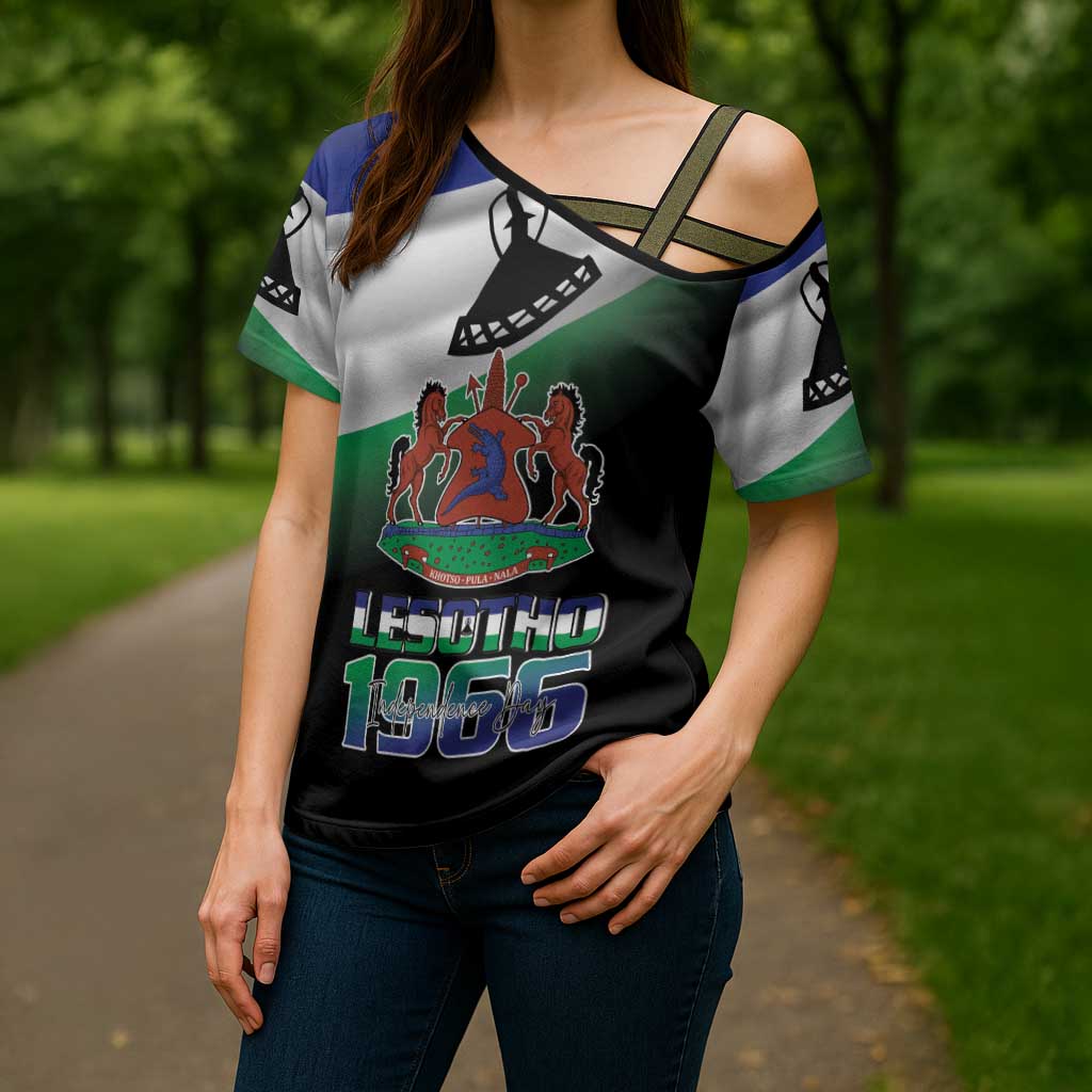 Lesotho 1966 Cross Shoulder Shirt Happy Independence Day - Wonder Print Shop