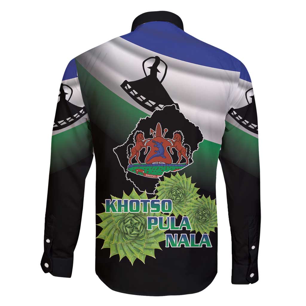 Lesotho 1966 Family Matching Long Sleeve Bodycon Dress and Hawaiian Shirt Happy Independence Day - Wonder Print Shop