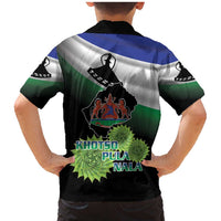 Lesotho 1966 Family Matching Mermaid Dress and Hawaiian Shirt Happy Independence Day - Wonder Print Shop