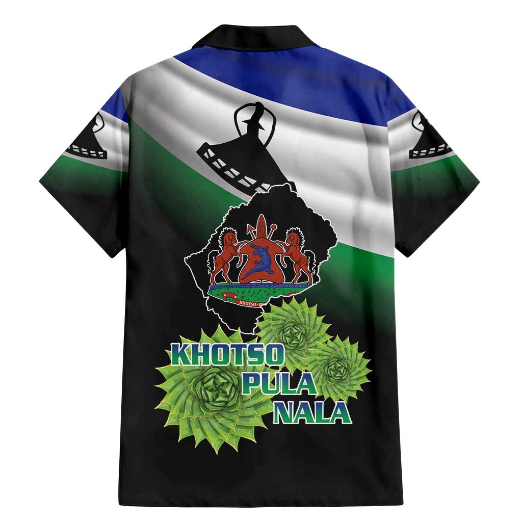 Lesotho 1966 Family Matching Mermaid Dress and Hawaiian Shirt Happy Independence Day - Wonder Print Shop