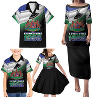 Lesotho 1966 Family Matching Puletasi and Hawaiian Shirt Happy Independence Day - Wonder Print Shop