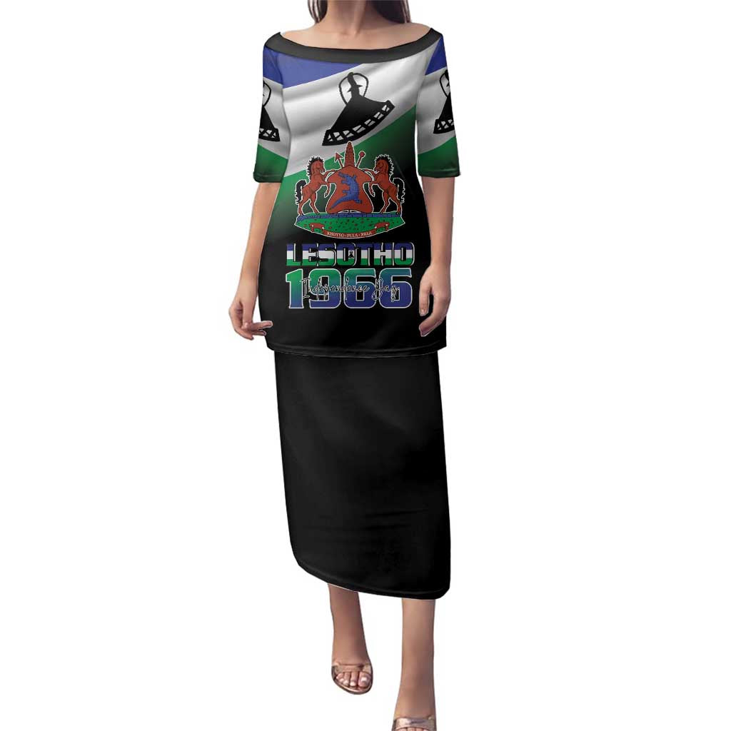 Lesotho 1966 Family Matching Puletasi and Hawaiian Shirt Happy Independence Day - Wonder Print Shop