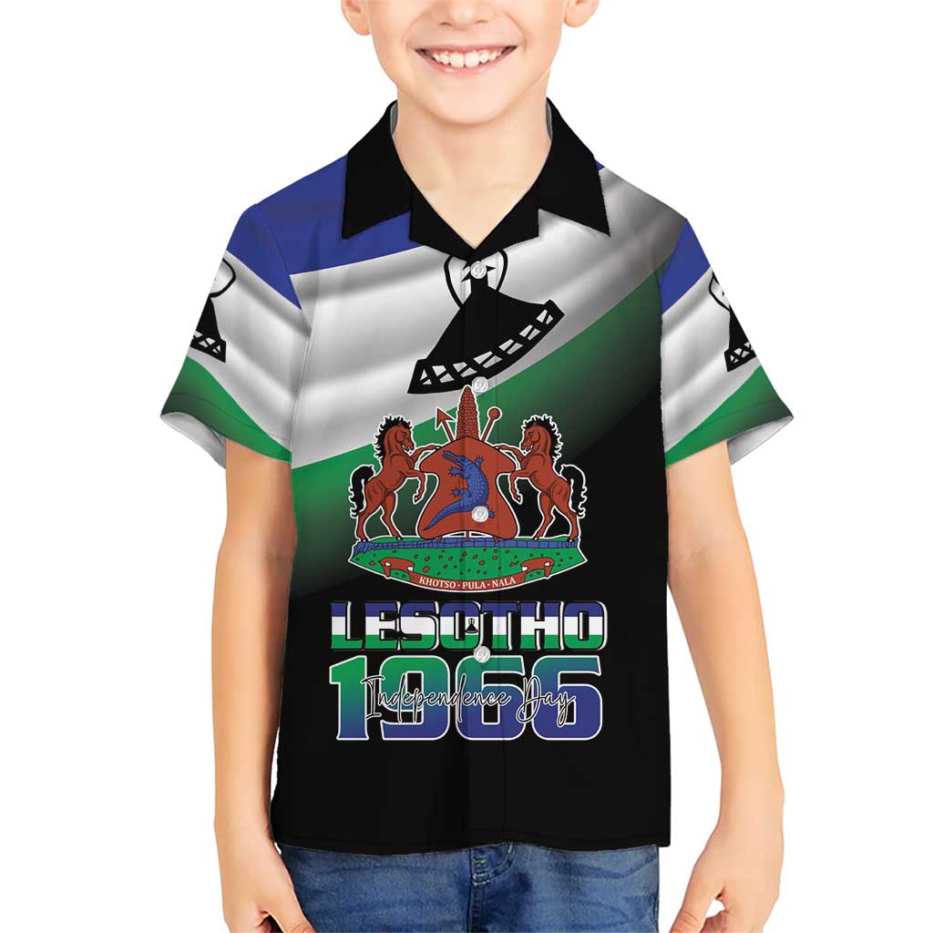 Lesotho 1966 Kid Hawaiian Shirt Happy Independence Day - Wonder Print Shop
