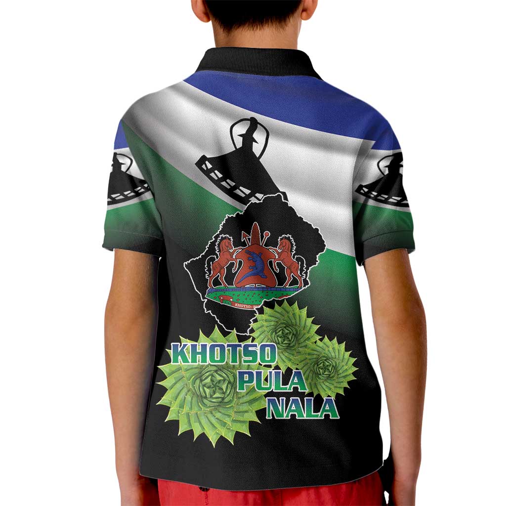 Lesotho 1966 Kid Polo Shirt Happy Independence Day - Wonder Print Shop