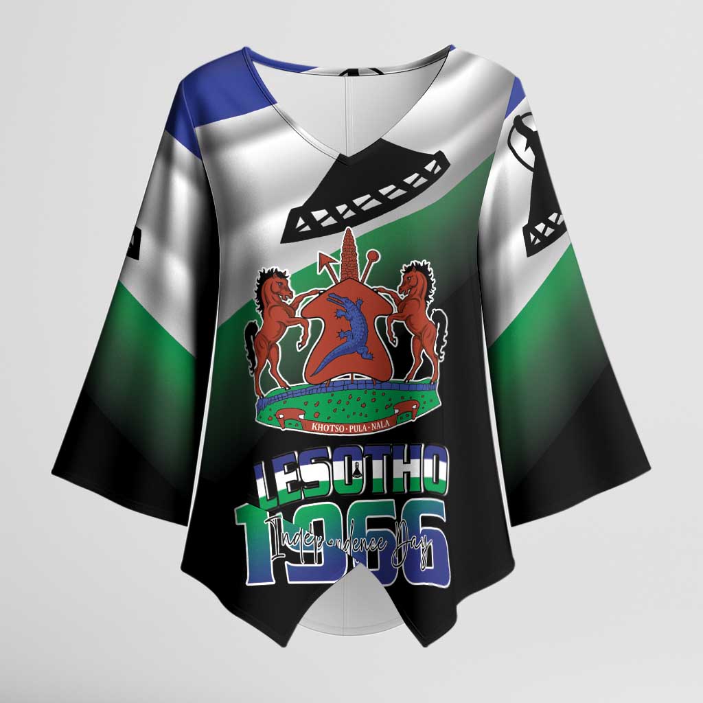 Lesotho 1966 Kimono Sleeve Blouse Happy Independence Day - Wonder Print Shop
