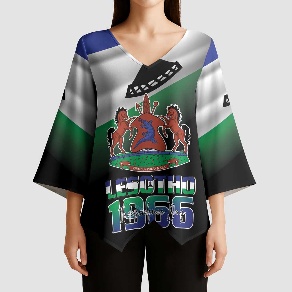 Lesotho 1966 Kimono Sleeve Blouse Happy Independence Day - Wonder Print Shop