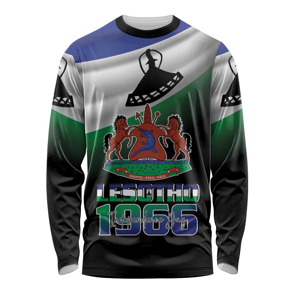 Lesotho 1966 Long Sleeve Shirt Happy Independence Day - Wonder Print Shop