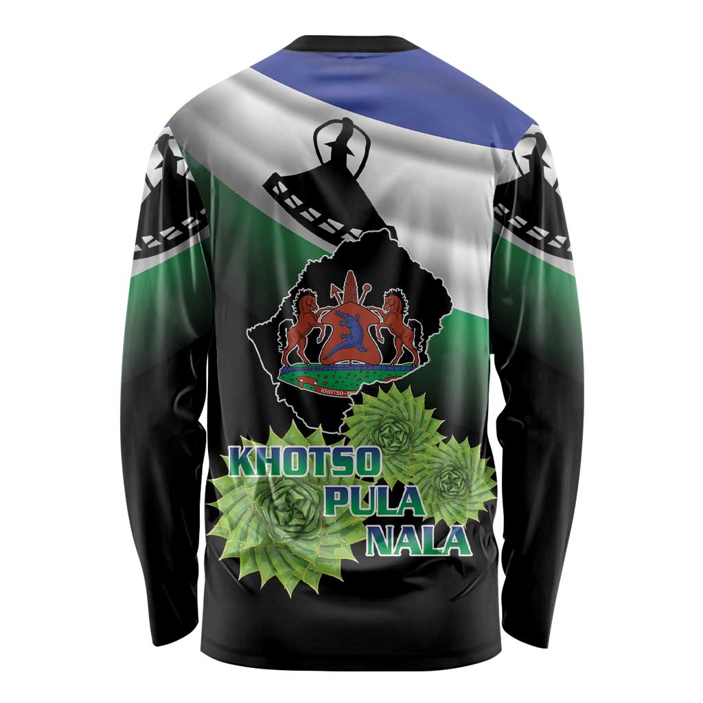 Lesotho 1966 Long Sleeve Shirt Happy Independence Day - Wonder Print Shop