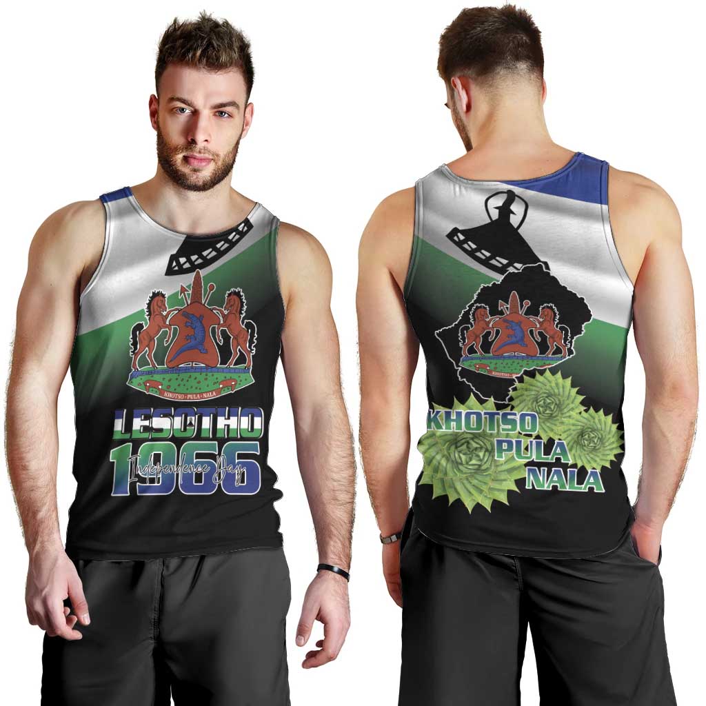 Lesotho 1966 Men Tank Top Happy Independence Day - Wonder Print Shop