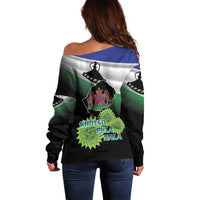 Lesotho 1966 Off Shoulder Sweater Happy Independence Day - Wonder Print Shop