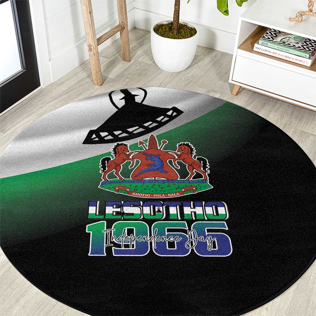 Lesotho 1966 Round Carpet Happy Independence Day - Wonder Print Shop