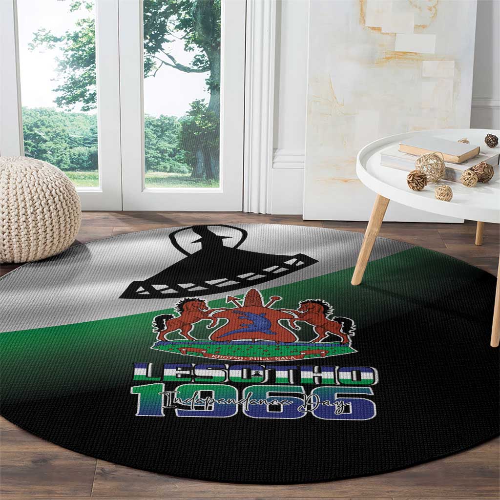 Lesotho 1966 Round Carpet Happy Independence Day - Wonder Print Shop