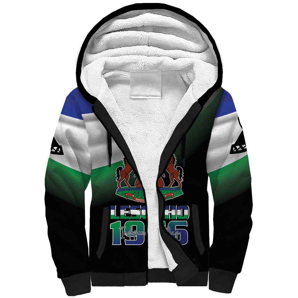 Lesotho 1966 Sherpa Hoodie Happy Independence Day - Wonder Print Shop