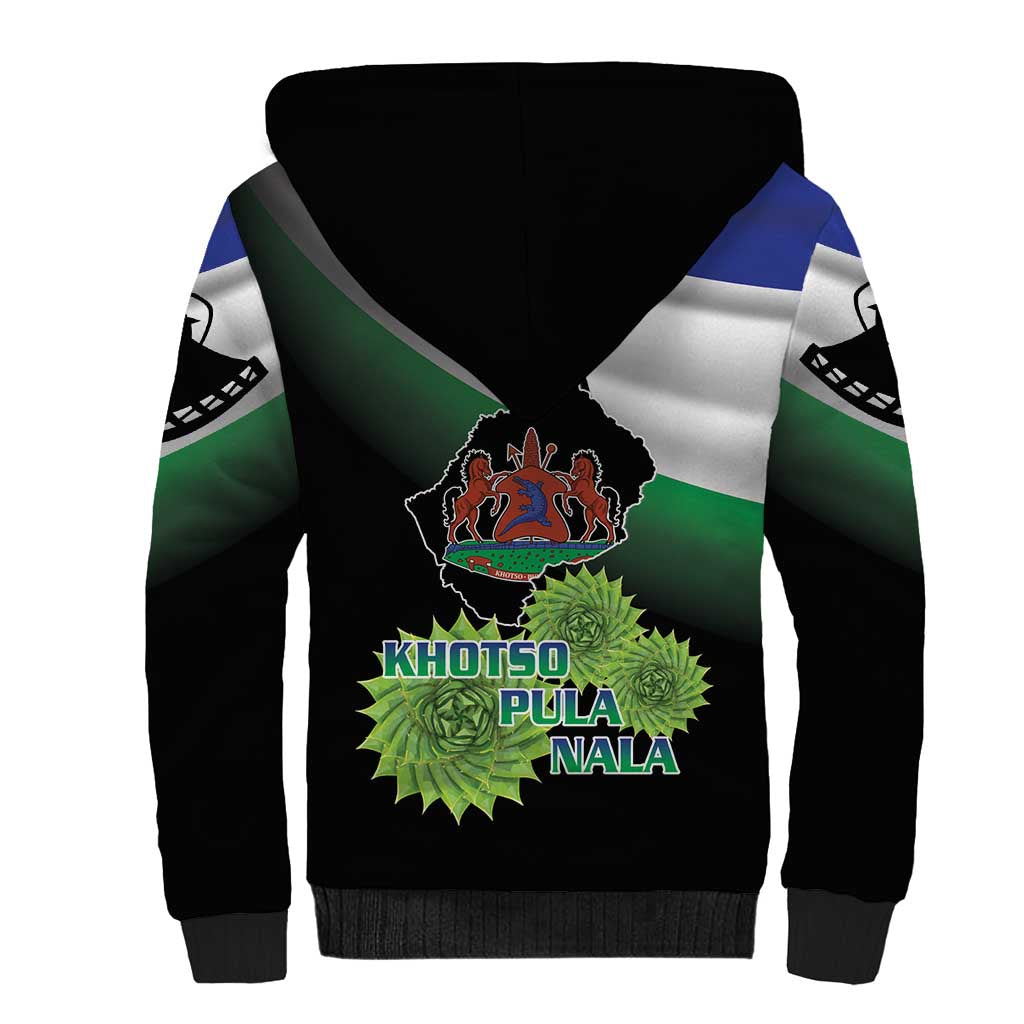 Lesotho 1966 Sherpa Hoodie Happy Independence Day - Wonder Print Shop