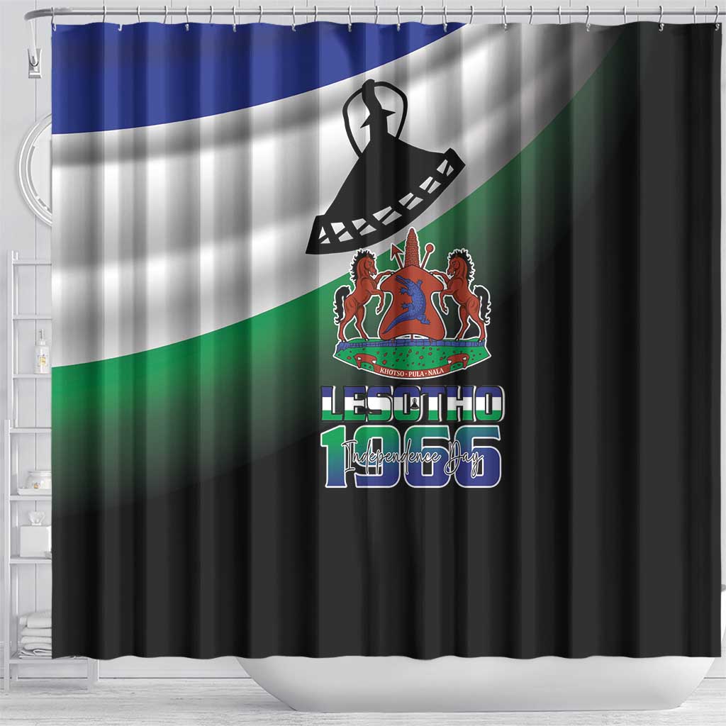 Lesotho 1966 Shower Curtain Happy Independence Day - Wonder Print Shop