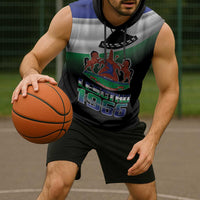 Lesotho 1966 Sleeveless Hoodie Happy Independence Day - Wonder Print Shop