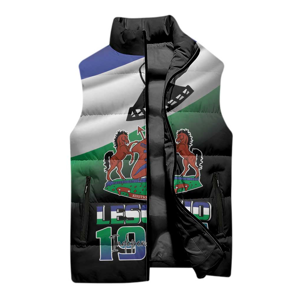 Lesotho 1966 Sleeveless Puffer Jacket Happy Independence Day - Wonder Print Shop