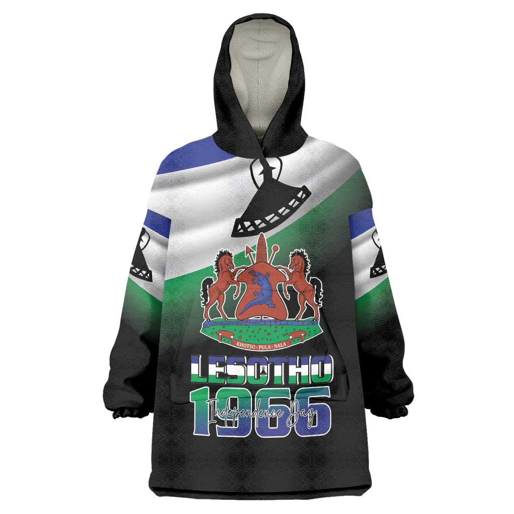 Lesotho 1966 Wearable Blanket Hoodie Happy Independence Day - Wonder Print Shop