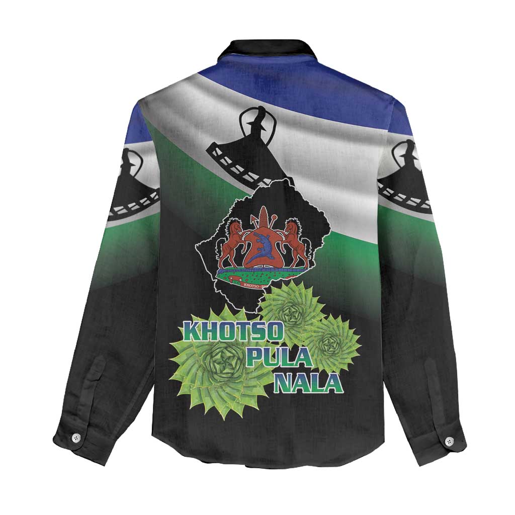 Lesotho 1966 Women Casual Shirt Happy Independence Day - Wonder Print Shop