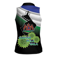 Lesotho 1966 Women Sleeveless Polo Shirt Happy Independence Day - Wonder Print Shop