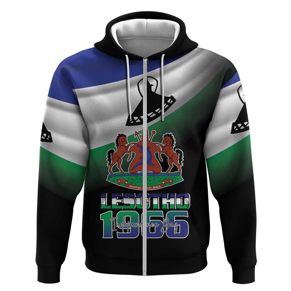 Lesotho 1966 Zip Hoodie Happy Independence Day - Wonder Print Shop