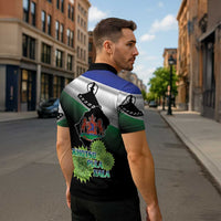 Lesotho 1966 Zipper Polo Shirt Happy Independence Day - Wonder Print Shop