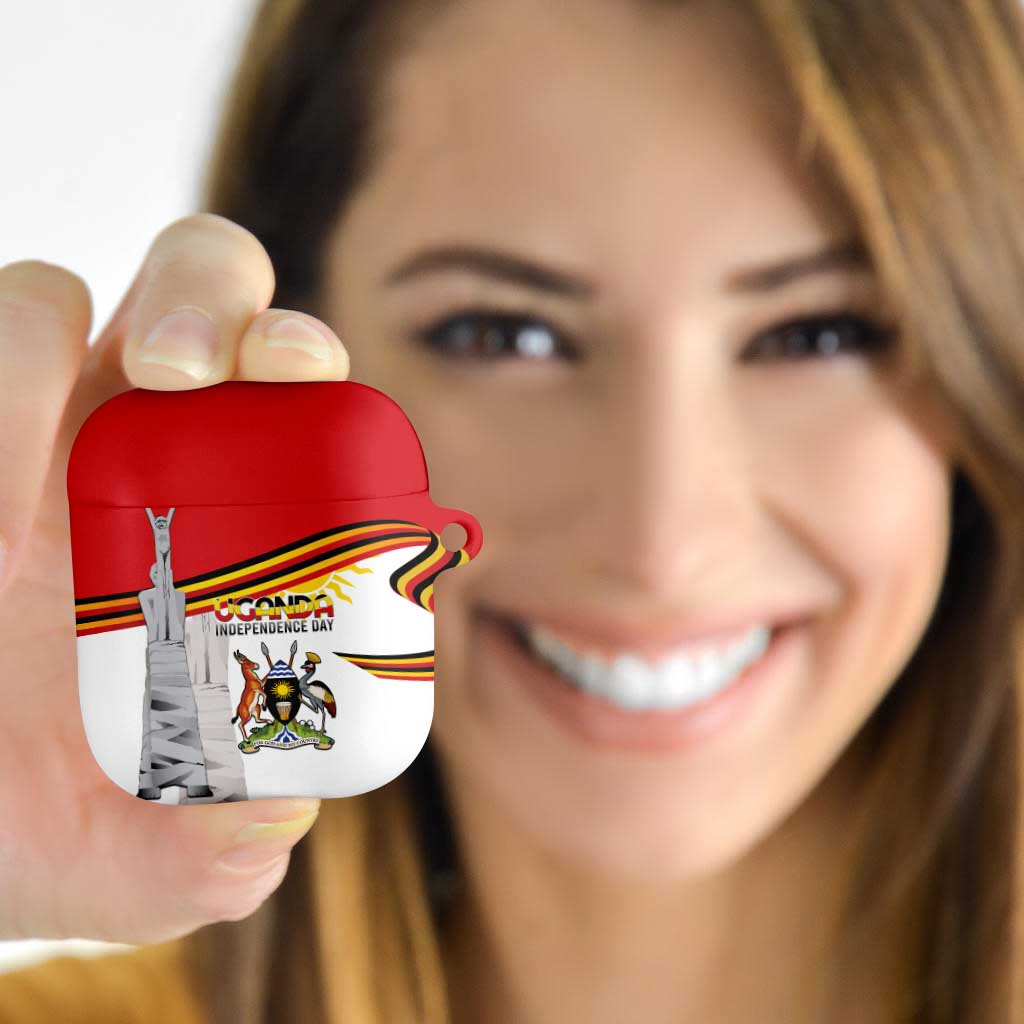 Uganda Independence Day AirPods Case Independence Monument - Coat Of Arms - Wonder Print Shop