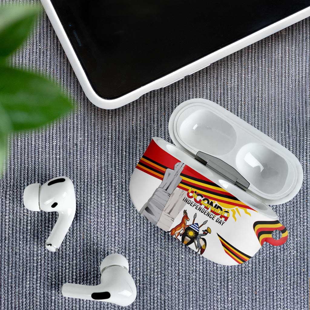 Uganda Independence Day AirPods Case Independence Monument - Coat Of Arms - Wonder Print Shop