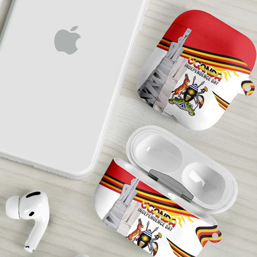 Uganda Independence Day AirPods Case Independence Monument - Coat Of Arms - Wonder Print Shop